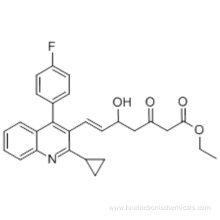 6-Heptenoic acid,7-[2-cyclopropyl-4-(4-fluorophenyl)-3-quinolinyl]-5-hydroxy-3-oxo-, ethylester,( 57187664,6E)- CAS 148901-69-3